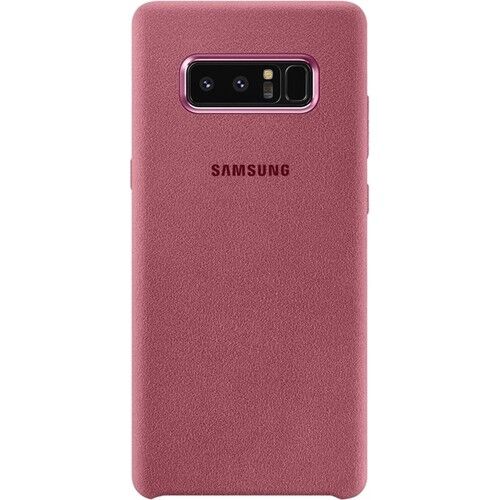 Galaxy Note 8 ile Uyumlu Alcantara Kılıf Pembe EF-XN950APEGWW (Out)