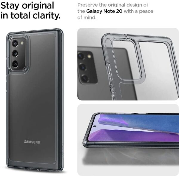 Spigen Galaxy Note 20 ile Uyumlu Kılıf Ultra Hybrid Gray