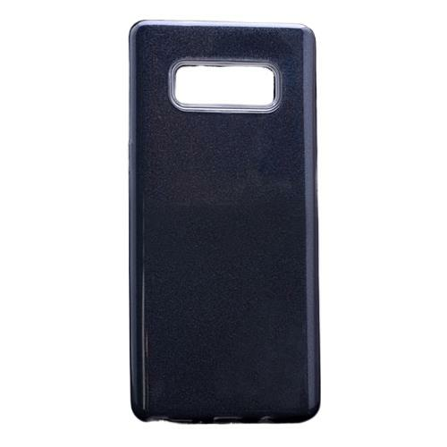 Galaxy Note 8 ile Uyumlu Shining Simli Silikon Kılıf Siyah