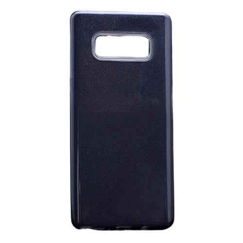 Galaxy Note 8 ile Uyumlu Shining Simli Silikon Kılıf Siyah