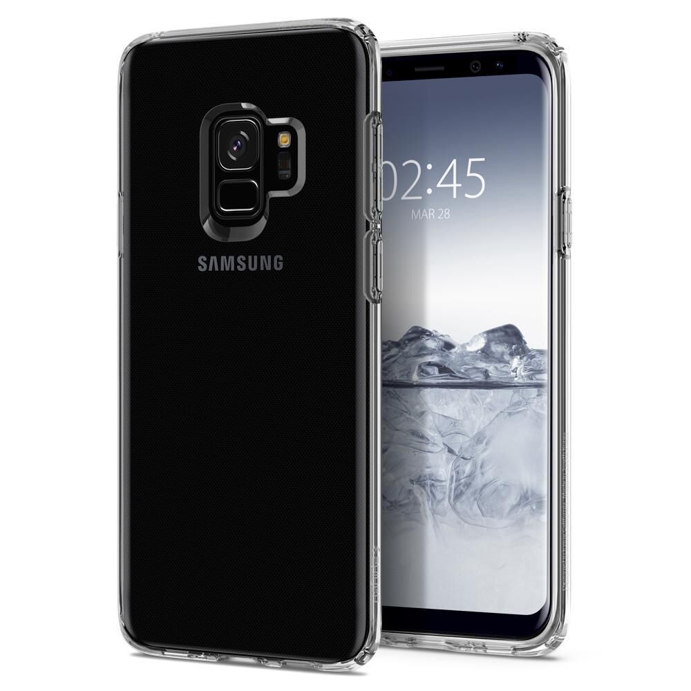 Spigen Galaxy S9 ile Uyumlu Kılıf Liquid Crystal 4 Tarafı Koruma Crystal Clear