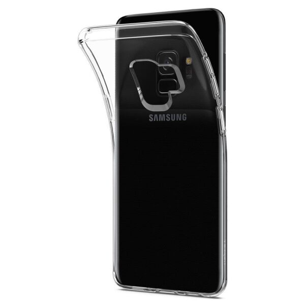 Spigen Galaxy S9 ile Uyumlu Kılıf Liquid Crystal 4 Tarafı Koruma Crystal Clear