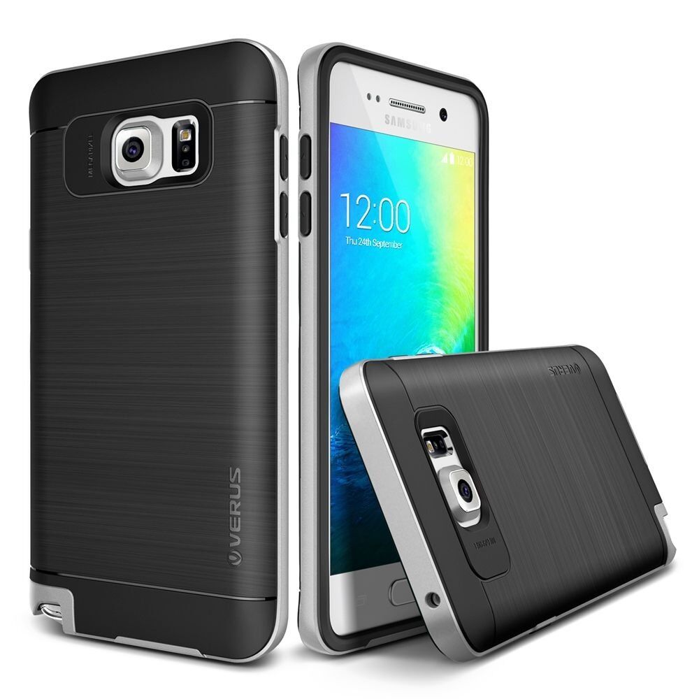 Verus Galaxy Note 5 ile Uyumlu High Pro Shield Kılıf Light Silver