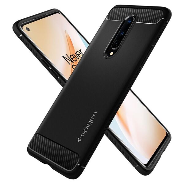Spigen 8 ile Uyumlu Kılıf Rugged Armor Matte Black