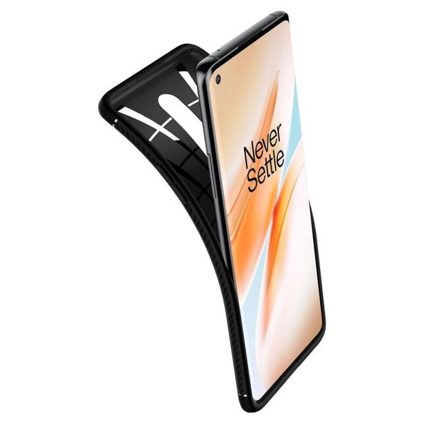 Spigen OnePlus 8 ile Uyumlu Kılıf Rugged Armor Matte Black