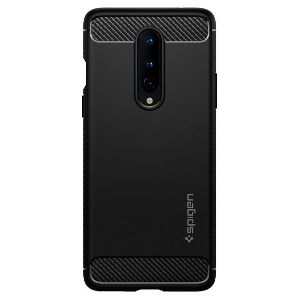 Spigen OnePlus 8 ile Uyumlu Kılıf Rugged Armor Matte Black