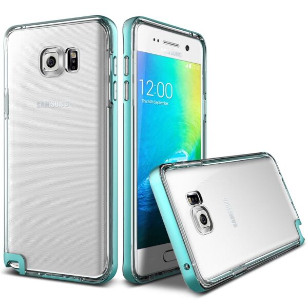 Verus Galaxy Note 5 ile Uyumlu Crystal Bumper Kılıf Renk  Mint