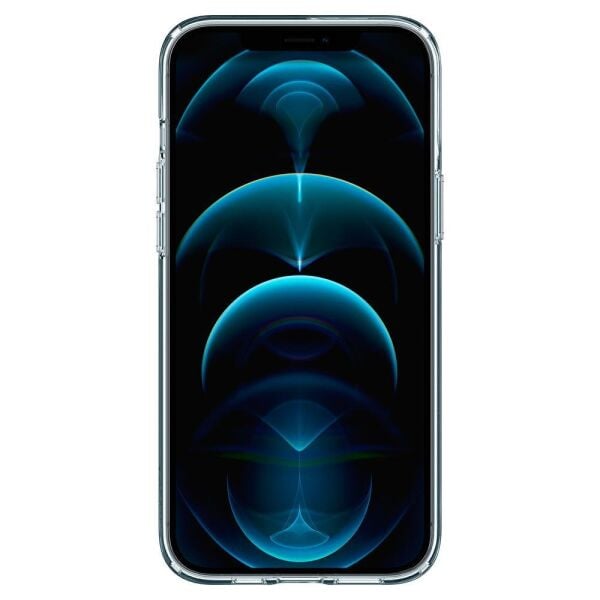 Spigen iPhone 12 Pro / iPhone 12 ile Uyumlu Kılıf Liquid Crystal Crystal Clear