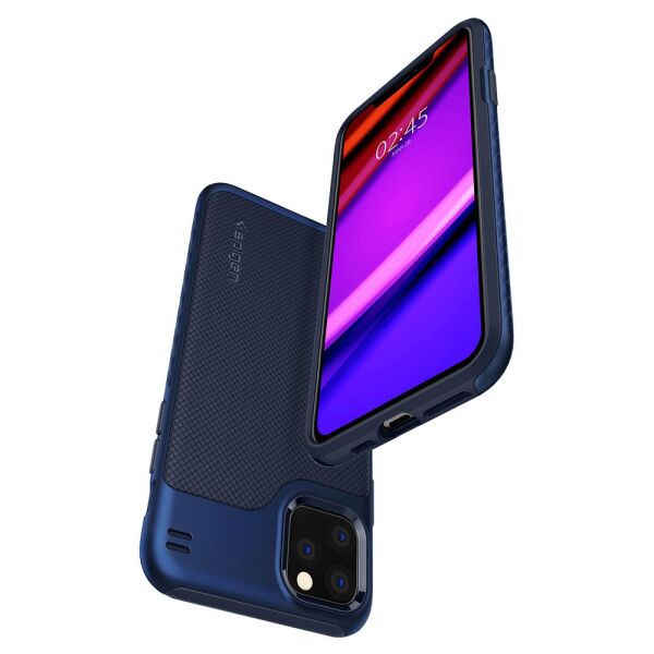 Spigen iPhone 11 Pro ile Uyumlu Kılıf Hybrid NX Denim Blue