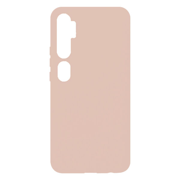 Mi Note 10 ile Uyumlu Cappy Silikon Kılıf Krem