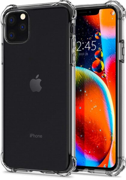 Spigen iPhone 11 Pro Max ile Uyumlu Kılıf Rugged Crystal Crystal Clear