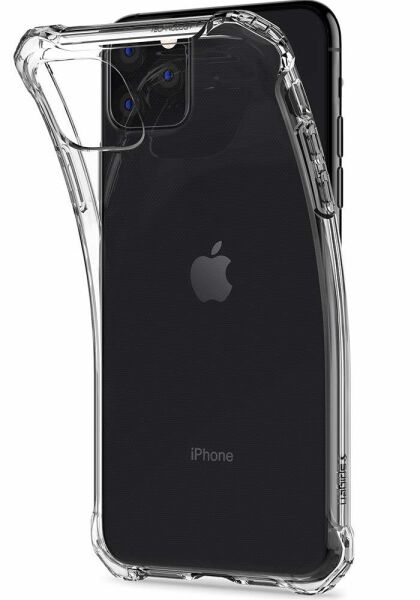 Spigen iPhone 11 Pro Max ile Uyumlu Kılıf Rugged Crystal Crystal Clear
