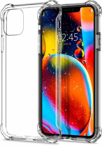 Spigen iPhone 11 Pro Max ile Uyumlu Kılıf Rugged Crystal Crystal Clear