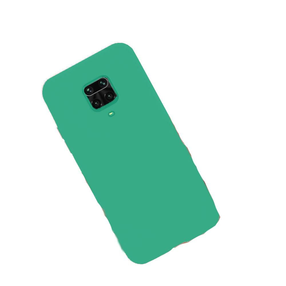 Redmi Note 9S ile Uyumlu Cappy Silikon Kılıf Su Yeşili