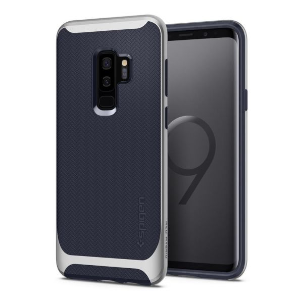 Spigen Galaxy S9 Plus ile Uyumlu Kılıf Neo Hybrid Silver Arctic