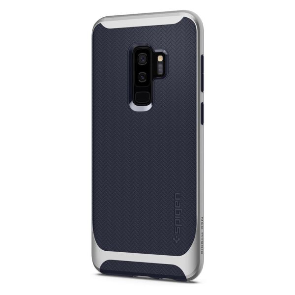 Spigen Galaxy S9 Plus ile Uyumlu Kılıf Neo Hybrid Silver Arctic