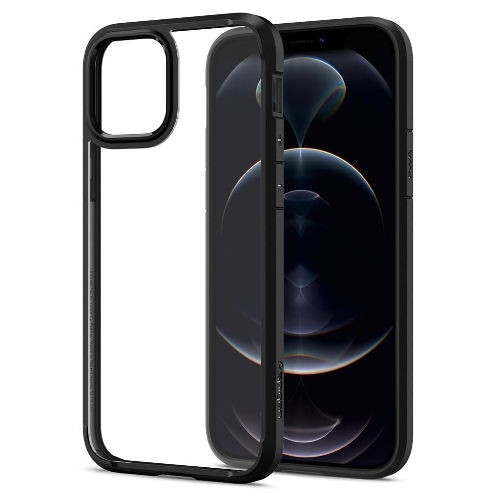 Spigen iPhone 12 / iPhone 12 Pro ile Uyumlu Kılıf Ultra Hybrid Matte Black