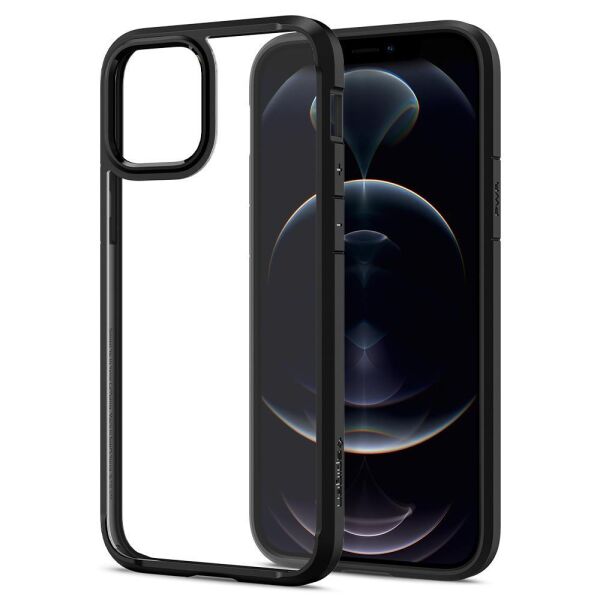 Spigen iPhone 12 / iPhone 12 Pro ile Uyumlu Kılıf Ultra Hybrid Matte Black