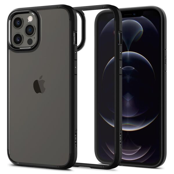 Spigen iPhone 12 / iPhone 12 Pro ile Uyumlu Kılıf Ultra Hybrid Matte Black