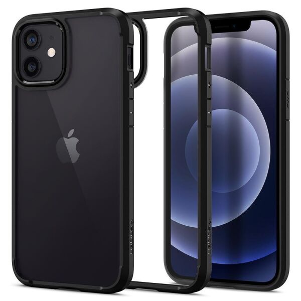 Spigen iPhone 12 / iPhone 12 Pro ile Uyumlu Kılıf Ultra Hybrid Matte Black