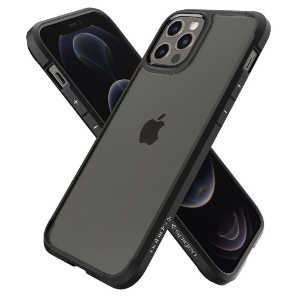 Spigen iPhone 12 / iPhone 12 Pro ile Uyumlu Kılıf Ultra Hybrid Matte Black