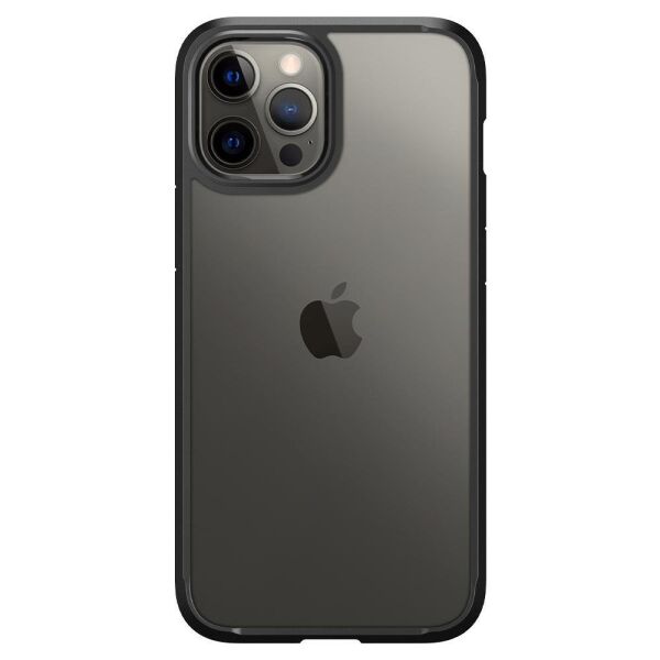 Spigen iPhone 12 / iPhone 12 Pro ile Uyumlu Kılıf Ultra Hybrid Matte Black