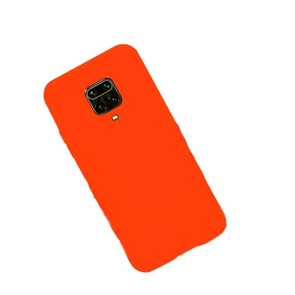 Redmi Note 9S ile Uyumlu Cappy Silikon Kılıf Turuncu