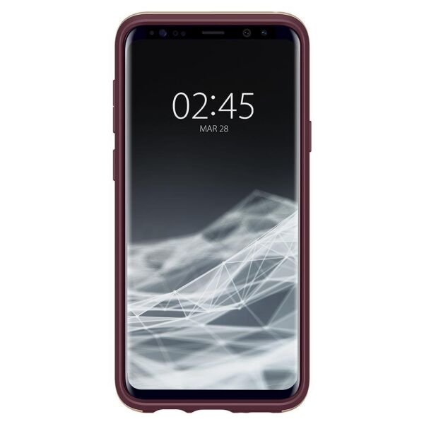 Spigen Galaxy S9 Plus ile Uyumlu Kılıf Neo Hybrid Burgundy