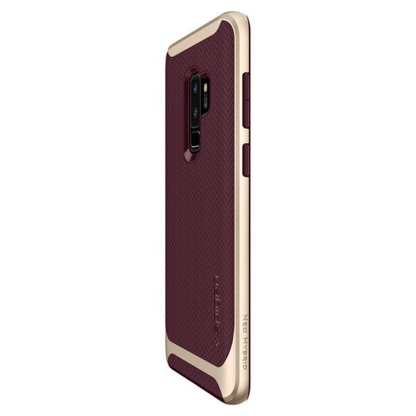 Spigen Galaxy S9 Plus ile Uyumlu Kılıf Neo Hybrid Burgundy