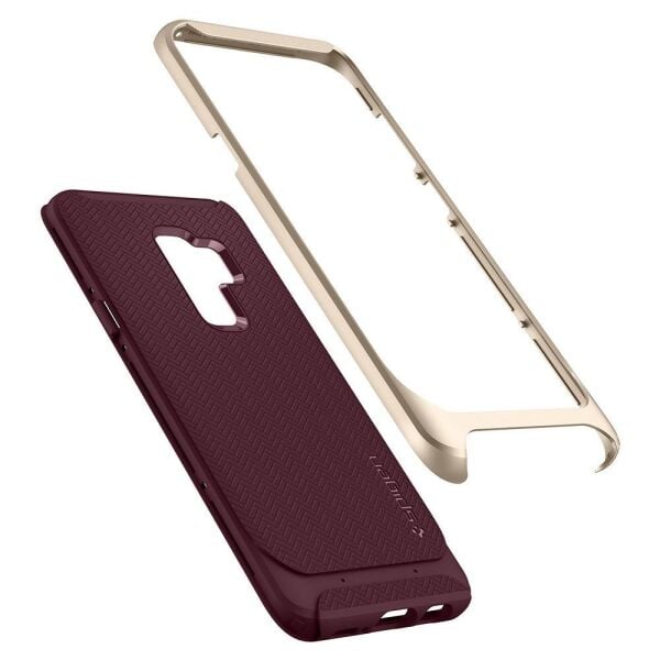 Spigen Galaxy S9 Plus ile Uyumlu Kılıf Neo Hybrid Burgundy