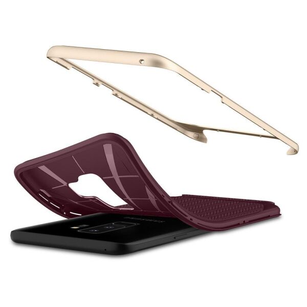 Spigen Galaxy S9 Plus ile Uyumlu Kılıf Neo Hybrid Burgundy