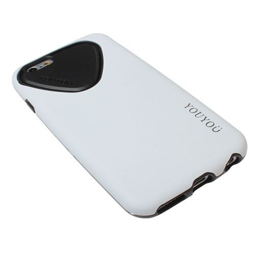 iPhone 6 ile Uyumlu Kılıf Silikonlu Ultra Koruma Beyaz