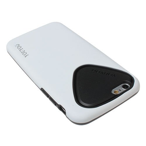 iPhone 6 ile Uyumlu Kılıf Silikonlu Ultra Koruma Beyaz