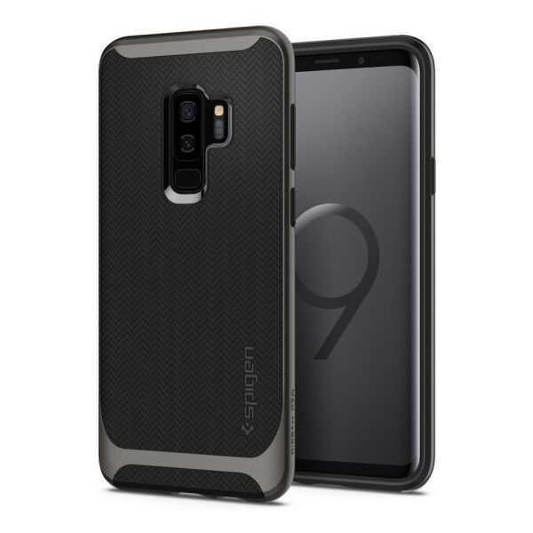 Spigen Galaxy S9 Plus ile Uyumlu Kılıf Neo Hybrid Gunmetal