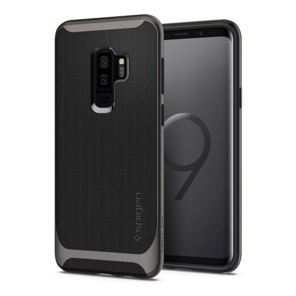 Spigen Galaxy S9 Plus ile Uyumlu Kılıf Neo Hybrid Gunmetal