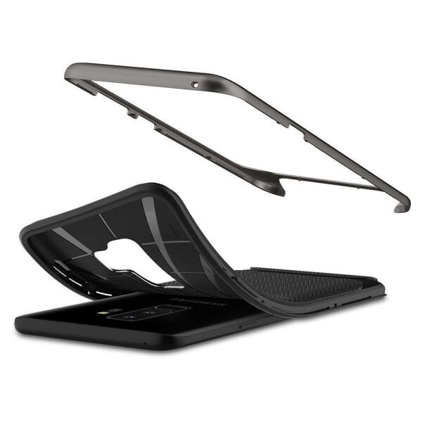 Spigen Galaxy S9 Plus ile Uyumlu Kılıf Neo Hybrid Gunmetal