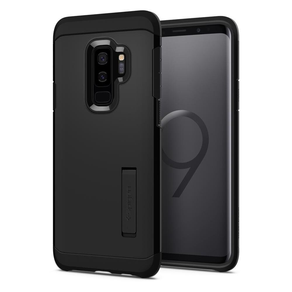 Spigen Galaxy S9 Plus ile Uyumlu Kılıf Tough Armor Black