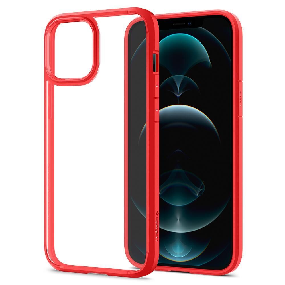 Spigen iPhone 12 Pro Max ile Uyumlu Kılıf Ultra Hybrid Red