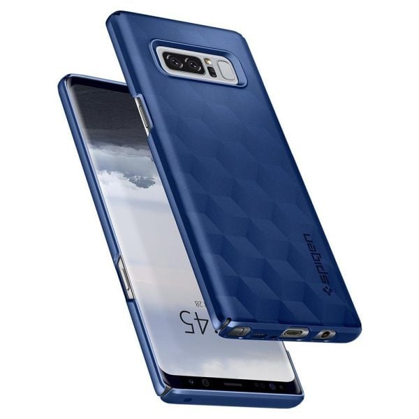 Spigen Galaxy Note 8 ile Uyumlu Kılıf Thin Fit Deep Blue