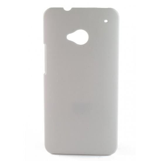 ONE M7 ile Uyumlu Sert Kılıf Beyaz