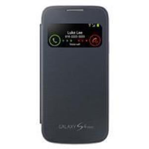 Galaxy S4 Mini i9190 ile Uyumlu S View Cover Kılıf Siyah EF-CI919BBEGWW (Out)