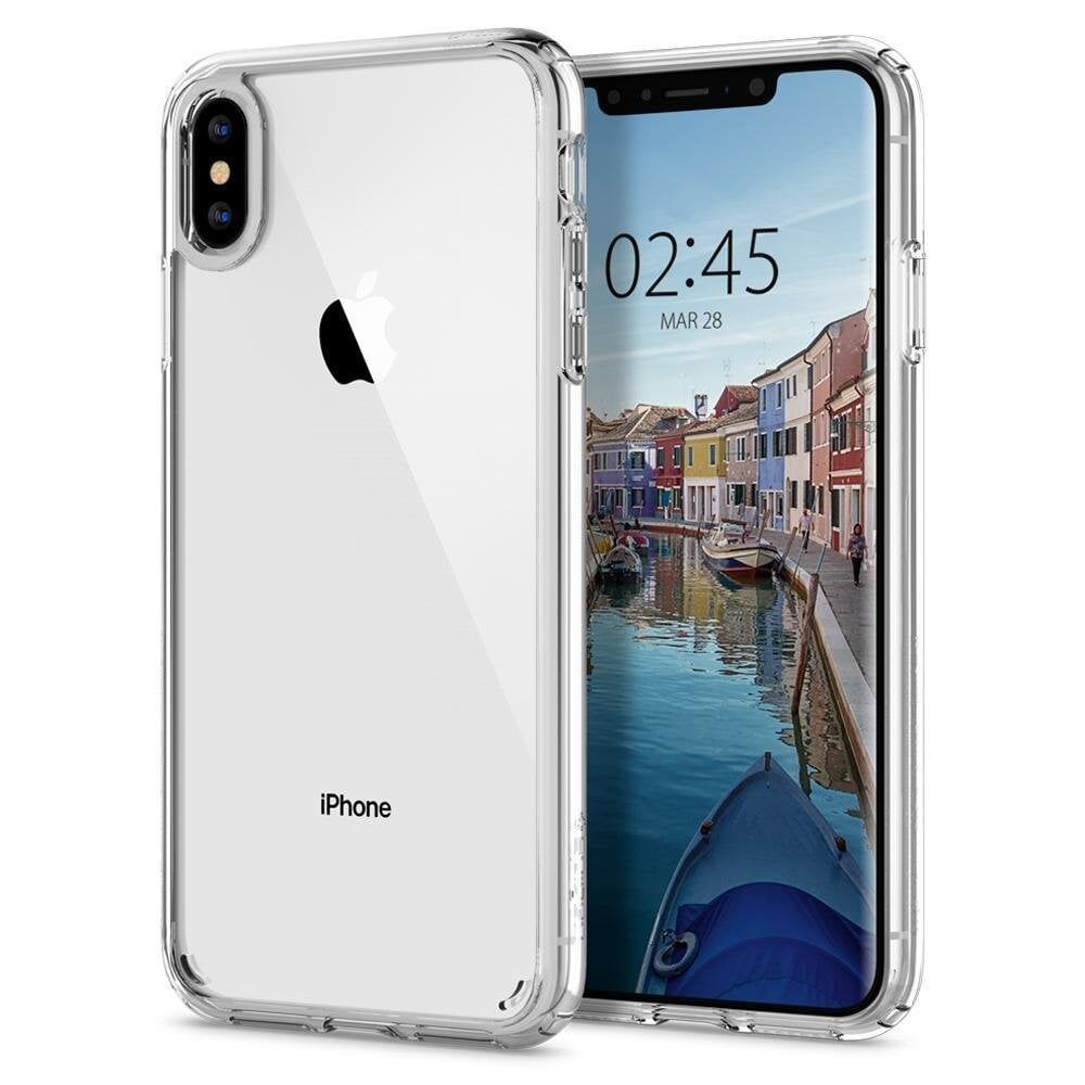 Spigen iPhone XS Max ile Uyumlu Kılıf Ultra Hybrid Crystal Clear