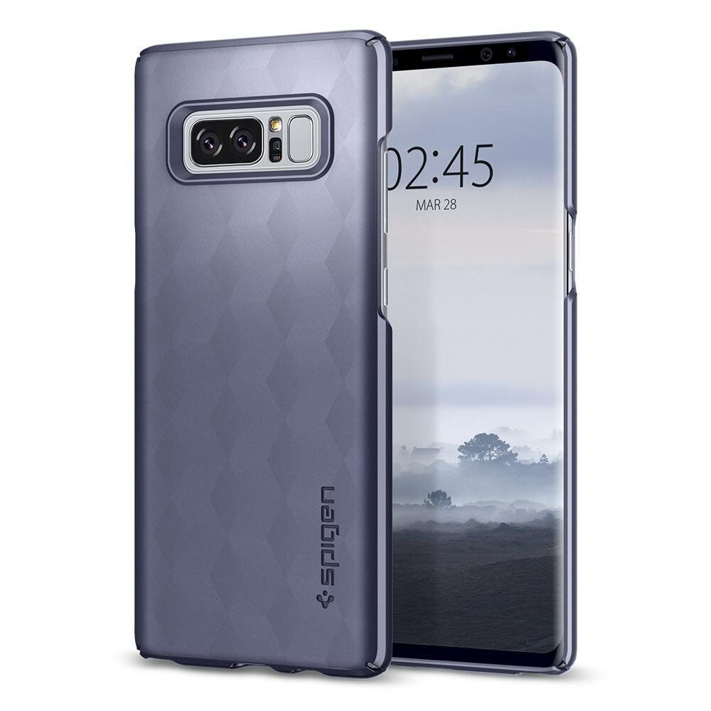 Spigen Galaxy Note 8 ile Uyumlu Kılıf Thin Fit Orchid Gray