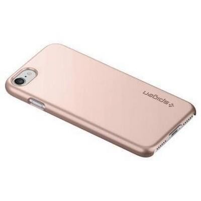 Spigen iPhone 7 ile Uyumlu Kılıf Thin Fit Ultra İnce Rose Gold
