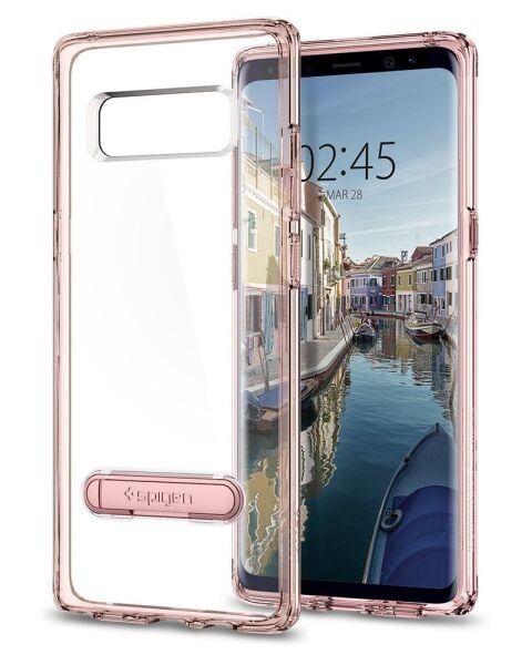 Spigen Galaxy Note 8 ile Uyumlu Kılıf Ultra Hybrid S Crystal Pink