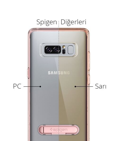 Spigen Galaxy Note 8 ile Uyumlu Kılıf Ultra Hybrid S Crystal Pink