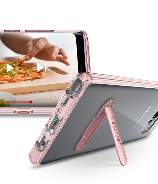Spigen Galaxy Note 8 ile Uyumlu Kılıf Ultra Hybrid S Crystal Pink