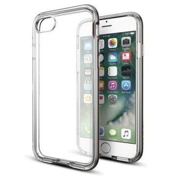 Spigen iPhone 7 ile Uyumlu Kılıf Neo Hybrid Crystal Gun Metal
