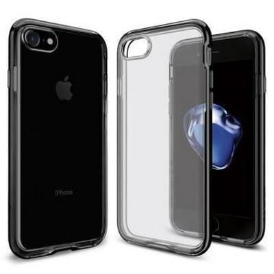 Spigen iPhone 7 ile Uyumlu Kılıf Neo Hybrid Crystal Jet Black