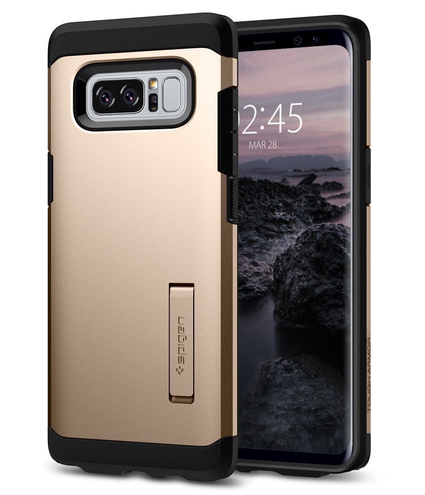 Spigen Galaxy Note 8 ile Uyumlu Kılıf Tough Armor Gold Maple